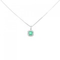 【新品】PT エメラルド ネックレス 0.30CT
