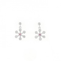 K18WG ダイヤモンド ピアス 0.14CT