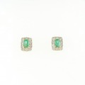 【新品】K18YG エメラルド ピアス 0.30CT