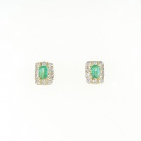 【新品】K18YG エメラルド ピアス 0.30CT