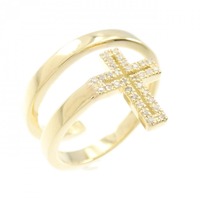 K18YG クロス ダイヤモンド リング 0.08CT