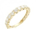 K18YG ハーフエタニティ ダイヤモンド リング 1.00CT