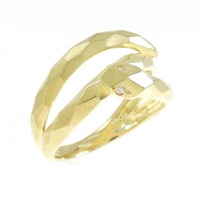 K18YG スネーク ダイヤモンド リング 0.01CT