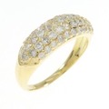 K18YG パヴェ ダイヤモンド リング 1.00CT