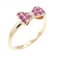 ポンテヴェキオ リボン ルビー リング 0.28CT