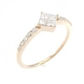 K18PG ダイヤモンド リング 0.50CT