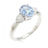 PT アクアマリン リング 0.68CT