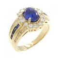 K18YG サファイヤ リング 1.91CT