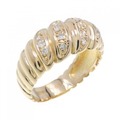 K18YG ダイヤモンド リング 0.19CT