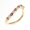 K18YG ルビー リング 0.25CT