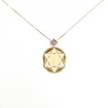 K18YG シトリン ネックレス 9.02CT