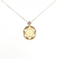 K18YG シトリン ネックレス 9.02CT
