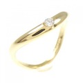 K18YG ダイヤモンド リング 0.03CT