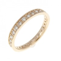 K18PG フルエタニティ ダイヤモンド リング 0.30CT