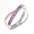 K18WG サファイヤ リング 0.92CT
