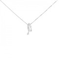 K18WG ダイヤモンド ネックレス 0.045CT