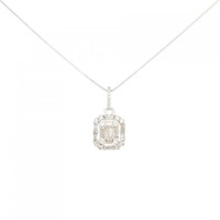 K18WG ダイヤモンド ネックレス 0.30CT