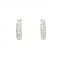 K18WG ダイヤモンド ピアス