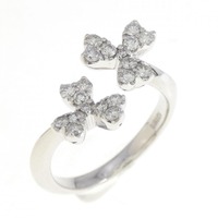 K18WG ダイヤモンド リング 0.30CT