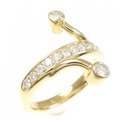 K18YG ダイヤモンド リング 0.19CT