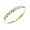 【リメイク】K18YG ハーフエタニティ ダイヤモンド リング 0.20CT