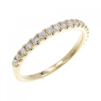 【リメイク】K18YG ハーフエタニティ ダイヤモンド リング 0.20CT