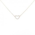K10PG ハート ダイヤモンド ネックレス 0.10CT