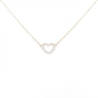 K10PG ハート ダイヤモンド ネックレス 0.10CT