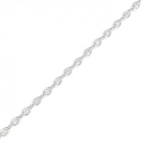 K18WG ダイヤモンド ブレスレット 1.00CT