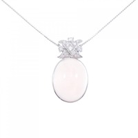 K18WG ローズクオーツ ネックレス 34.01CT