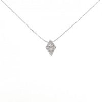 K18WG ダイヤモンド ネックレス 0.20CT