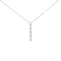 K18WG ダイヤモンド ネックレス 0.50CT