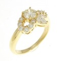 K18YG ダイヤモンド リング 0.32CT
