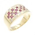 K18YG ルビー リング 0.82CT