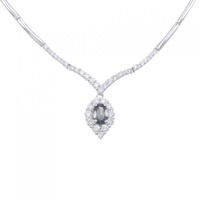 PT/K18WG アレキサンドライト ネックレス 0.61CT