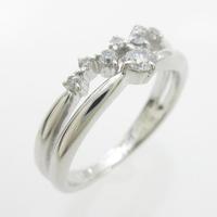 K18WG ダイヤモンドリング