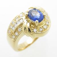 K18YG サファイヤリング