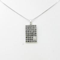 K18WG ダイヤモンドネックレス