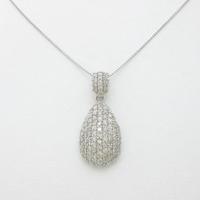K18WG パヴェ ダイヤモンドネックレス30％引き