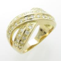 K18YG ダイヤモンドリング