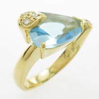 K18YG ブルートパーズリング20％引き