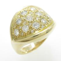 K18YG ダイヤモンドリング