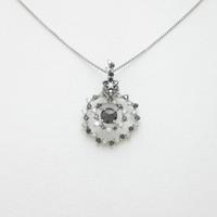 K18WG ダイヤモンドネックレス