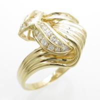 K18YG ダイヤモンドリング