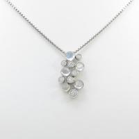 K18WG ムーンストーンネックレス