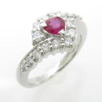 PT ハート ルビーリング