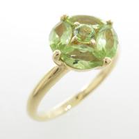 K18YG ペリドットリング