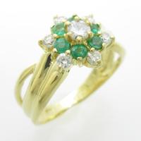 K18YG エメラルドリング20％引き