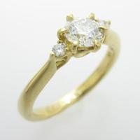 K18YG ダイヤモンドリング 0．425ct・H・VS2・3EXT H＆C20％引き