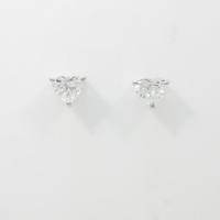 プラチナダイヤモンドピアス 0．504ct・0．512ct・E・VS1?SI1・ハートシェイプ20％引き